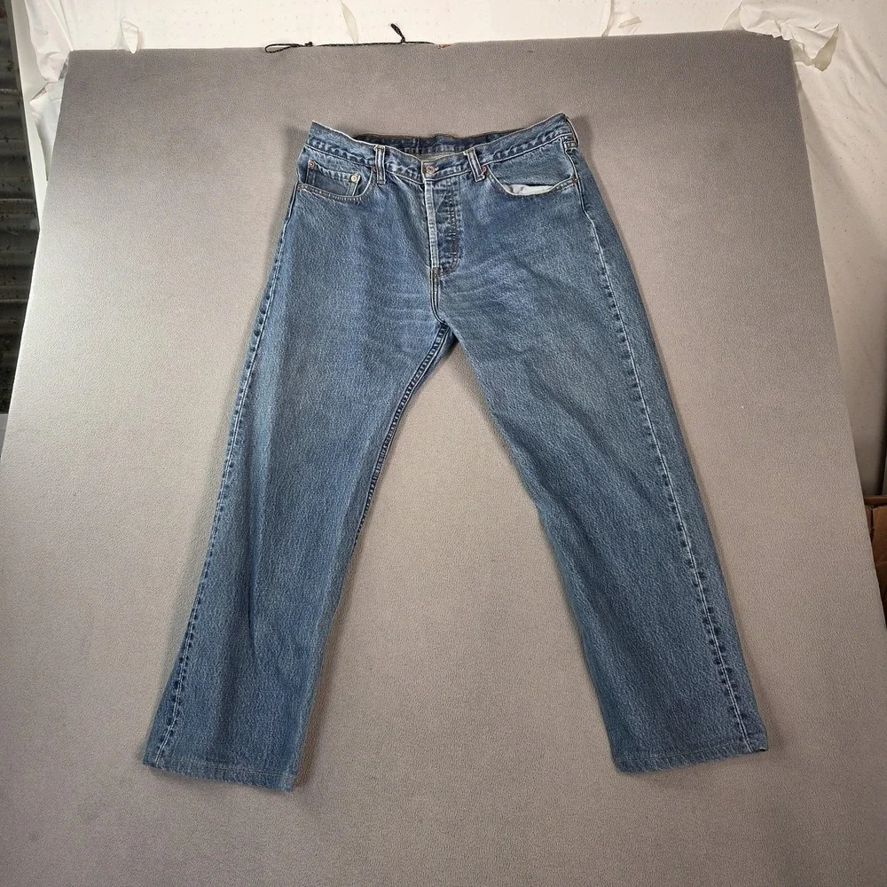 Vintage Levis 501 Jeans Mens High Rise Button Made USA‎ 90s Fits 32x26 Altered